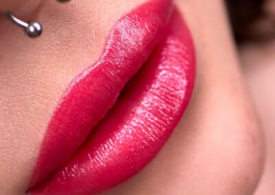 Risultato del trucco semipermante labbra sulla cliente
